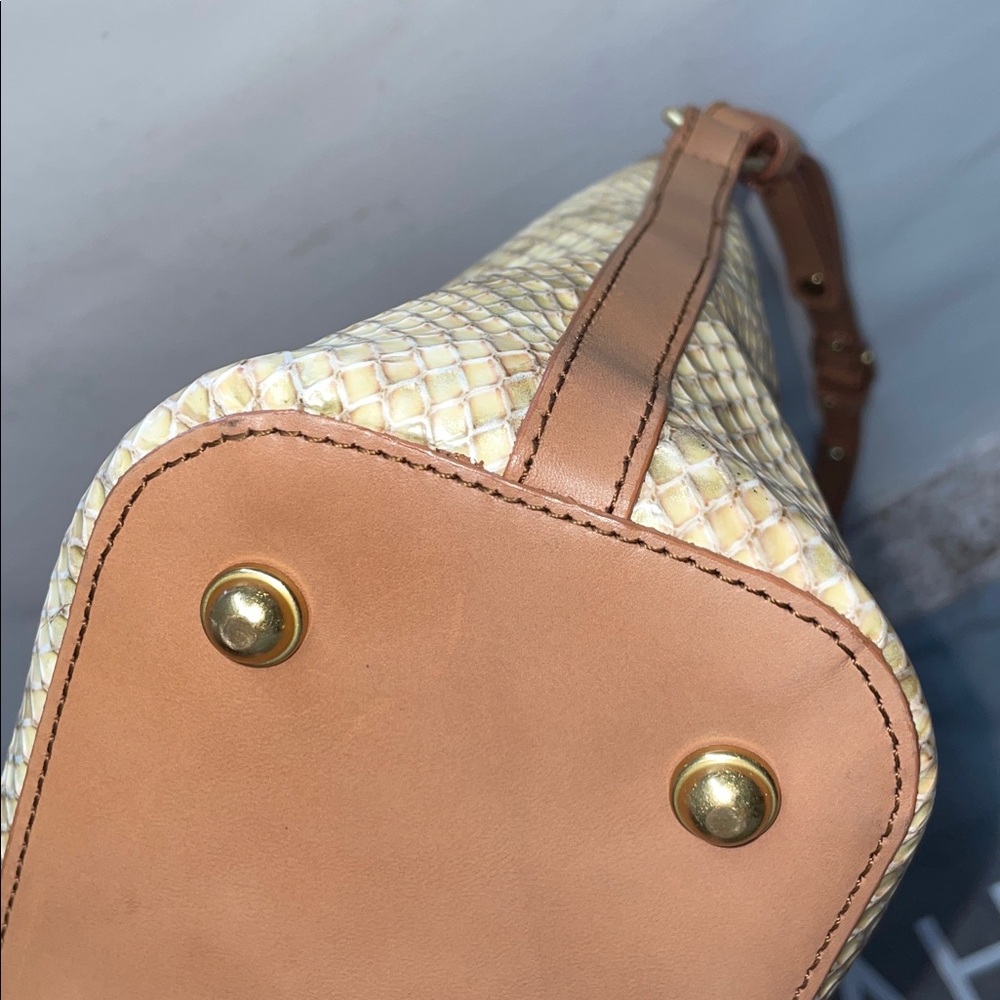 Brahmin Snake Skin Embossed Satchel - Picture 5 of 16